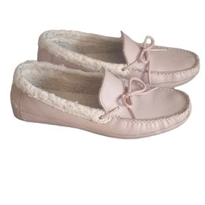 Cole haan pink leather loafers slipon flats size 9B